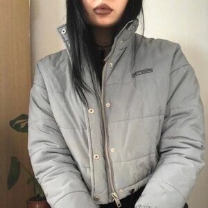 I.AM.GIA hersilla jacket Gray Puffer Jacket reflective silver size s